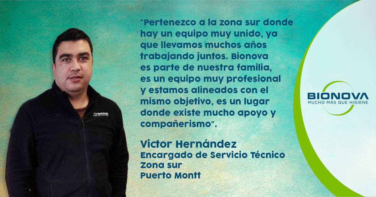 Víctor Hernández: “Bionova es parte de nuestra familia, es un equipo muy profesional y estamos alineados con el mismo objetivo, es un lugar donde existe mucho apoyo y compañerismo”