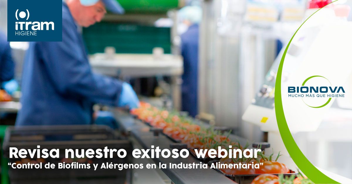 Bionova realizó exitoso webinar sobre Biofilm y Alérgenos para la Industria Alimentaria