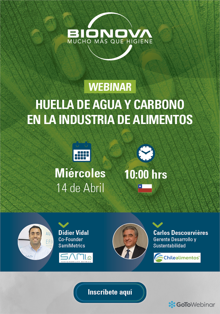 Webinar “Huella de agua y carbono en la Industria de Alimentos”